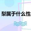 梨屬于什么性水果（梨是熱性還是寒性水果）