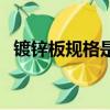 鍍鋅板規格是多少（這里有詳細規格介紹）