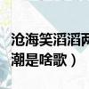 滄海笑滔滔兩岸潮是什么歌（滄海笑滔滔兩岸潮是啥歌）