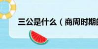 三公是什么(商周時期的三公是誰)