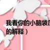 我看你的小腦袋瓜一定是熱昏頭了是什么意思和梗（這句話的解釋）