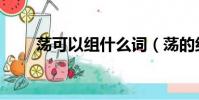 蕩可以組什么詞(蕩的組詞有哪些)