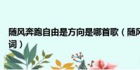 隨風奔跑自由是方向是哪首歌(隨風奔跑自由是方向完整歌詞)