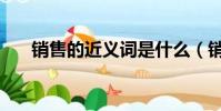 銷售的近義詞是什么(銷售的近義詞)