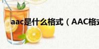 aac是什么格式(AAC格式的具體含義)