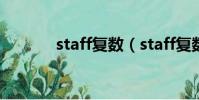 staff復數(staff復數怎么寫)
