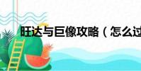 旺達與巨像攻略(怎么過旺達與巨像)