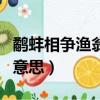 鷸蚌相爭漁翁得利（鷸蚌相爭漁翁得利成語的意思）