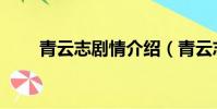 青云志劇情介紹(青云志劇情簡述)