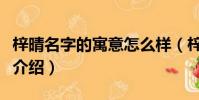 梓晴名字的寓意怎么樣(梓晴名字的寓意簡單介紹)