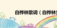 白樺林歌詞(白樺林完整歌詞)