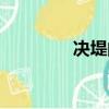 決堤的意思（決堤的解釋）