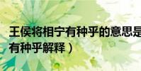 王侯將相寧有種乎的意思是什么(王侯將相寧有種乎解釋)