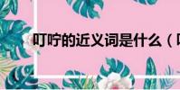 叮嚀的近義詞是什么(叮嚀的意思)