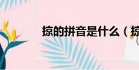 掠的拼音是什么(掠怎么讀)