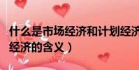 什么是市場經濟和計劃經濟(市場經濟和計劃經濟的含義)
