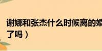 謝娜和張杰什么時候離的婚(謝娜和張杰離婚了嗎)