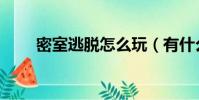 密室逃脫怎么玩(有什么玩的技巧)