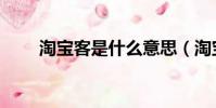 淘寶客是什么意思(淘寶客的解釋)
