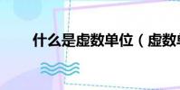 什么是虛數單位(虛數單位的概念)