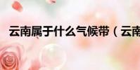 云南屬于什么氣候帶(云南的氣候是什么)