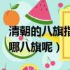 清朝的八旗指的是哪八旗（清朝的八旗指的是哪八旗呢）