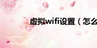 虛擬wifi設置(怎么設置呢)