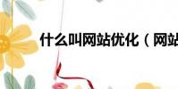 什么叫網站優化(網站優化原因)