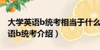 大學英語b統考相當于什么水平(關于大學英語b統考介紹)