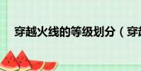 穿越火線的等級劃分(穿越火線的等級)