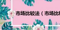 市場比較法(市場比較法介紹)