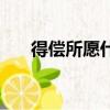 得償所愿什么意思（得償所愿的意思）