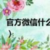 官方微信什么意思（官方微信具體是什么意思）