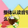 整體認讀音節是什么（整體認讀音節應該是什么）