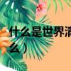 什么是世界清潔地球日（世界清潔地球日是什么）