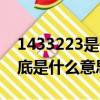 1433223是什么意思（王者榮耀1433223到底是什么意思）