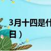3月十四是什么節日（到底3月14日是什么節日）