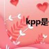 kpp是什么意思（kpp的解釋）