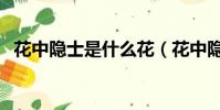 花中隱士是什么花(花中隱士指的是啥花)