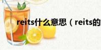 reits什么意思(reits的解釋及讀音)