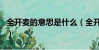 全開麥的意思是什么(全開麥和半開麥的意思)
