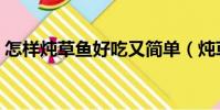 怎樣燉草魚好吃又簡單(燉草魚簡單的做法)
