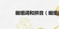 綴組詞和拼音(綴組詞有哪些)
