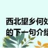 西北望鄉何處是的下一句是啥（西北望鄉何處的下一句介紹）