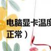 電腦顯卡溫度多少正常（一般顯卡溫度多少算正常）