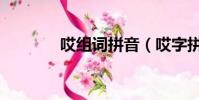 哎組詞拼音(哎字拼音組詞)