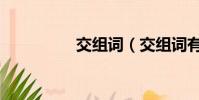 交組詞(交組詞有哪些)