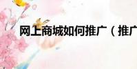 網上商城如何推廣(推廣的方法講解)