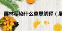 層林盡染什么意思解釋(層林盡染的出處)