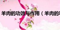 羊肉的功效與作用(羊肉的功效與作用匯總)